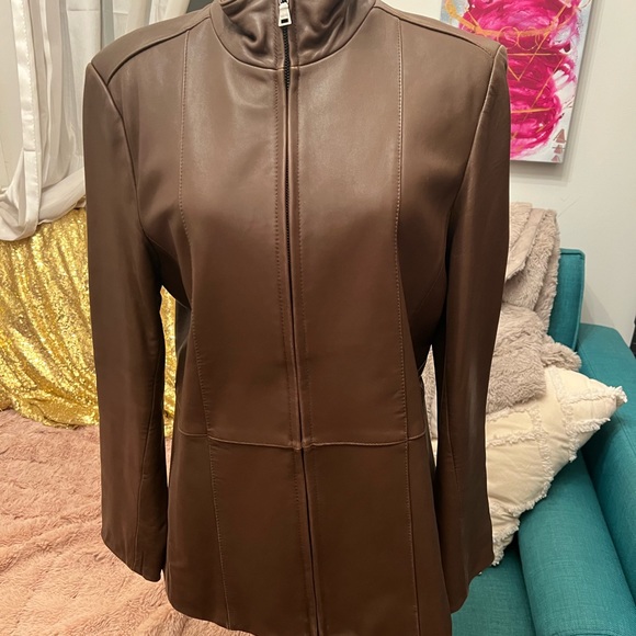 Butter Soft Brown LeAther Jacket - Picture 1 of 7